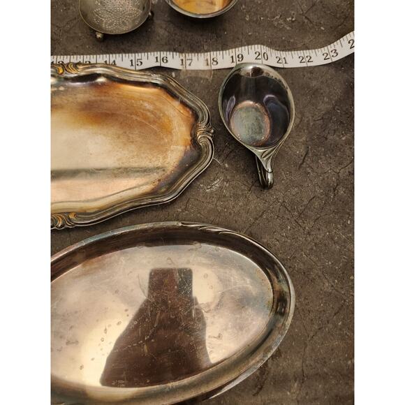 7 Pc *read Vintage WMF Silver plated Tray Serving Tea Set German - Picture 2 of 9